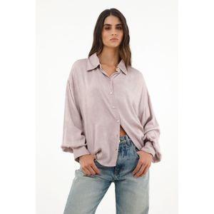 Camisa crudo manga larga para mujer