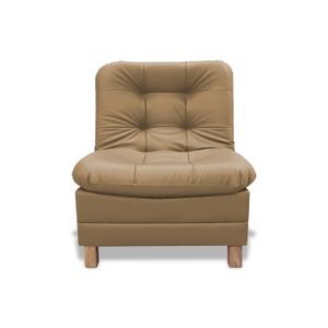 Poltrona Zeink Tipo Cuero Camel