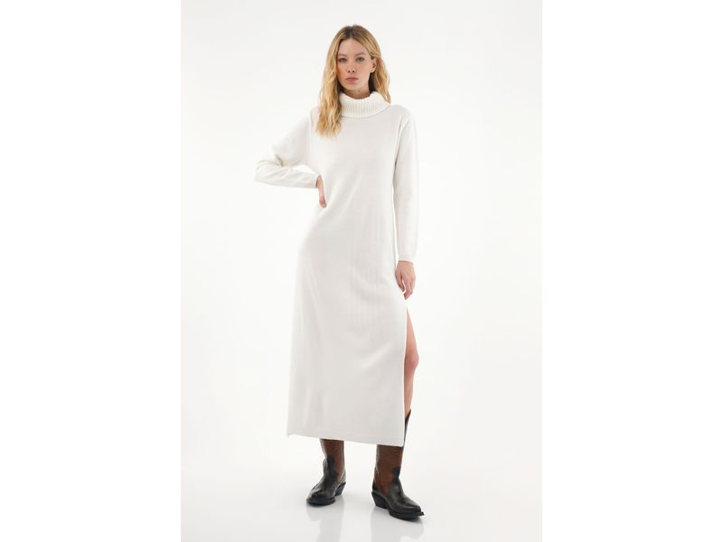Vestido largo cuello alto hotsell