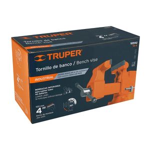 Tornillo de banco 4" uso industrial de hierro nodular
