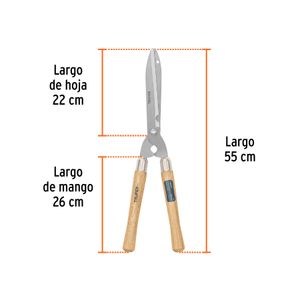 Tijera para poda 55 cm Classic mangos de madera, Truper