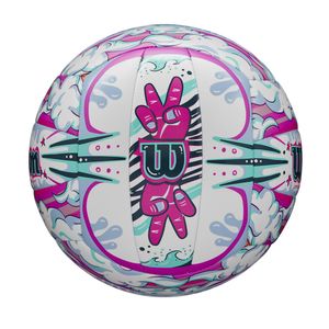 Balón de Voleibol Wilson Graffiti Peace NO5 Morado