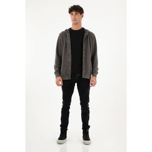 Buzo gris con capucha para hombre