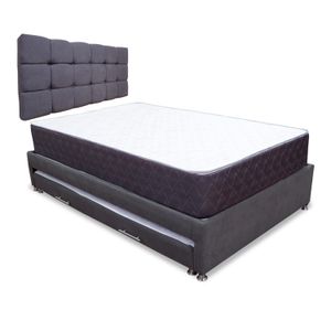 Combo Cama Tarima Muller 100 Sencillo mas espaldar