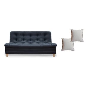 Sofacama Zeink Tipo Cuero Negro