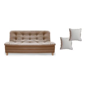 Sofacama Zeink Tipo Cuero Camel