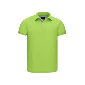 Camiseta tipo polo para hombre Hamer bordada verde limon