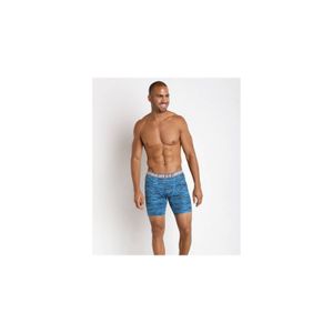 Licra Corta De Compresion Under Armour Heatgear Azul Gris