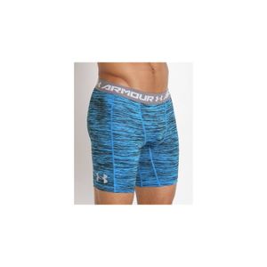 Licra Corta De Compresion Under Armour Heatgear Azul Gris