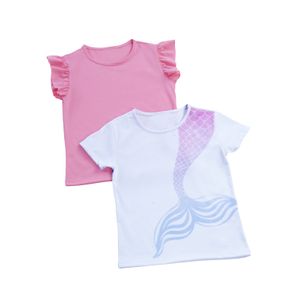 Camiseta Paq X2 Infantil Femenino Multicolor Mp 1076