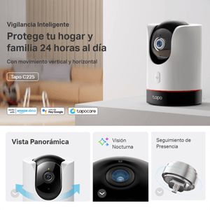 Tp-link, Cámara Ip Wifi Robótica, Tapo C225 + Micro SD 128 GB