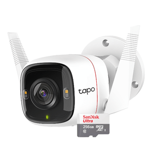 Cámara IP Wifi Exterior Tp-link Tapo C320WS + Micro SD 256 GB