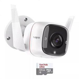 Cámara IP Wifi Exterior 2K Tp-link Tapo C320WS + Micro SD 64 GB
