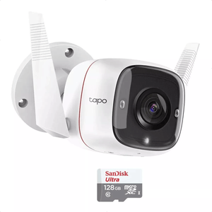 Cámara IP Wifi Exterior 2K Tp-link Tapo C320WS + Micro SD 128 GB
