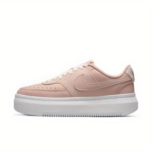 Tenis Nike Mujer Court Vision Alta Rosa Blanco