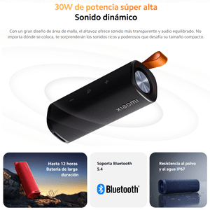 Parlante Bluetooth 5.4 Xiaomi Sound Outdoor 30W IP67 Tws, Blue