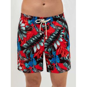 Pantaloneta de Baño Corta Rojo