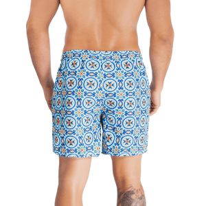 Pantaloneta de Baño Corta Azul