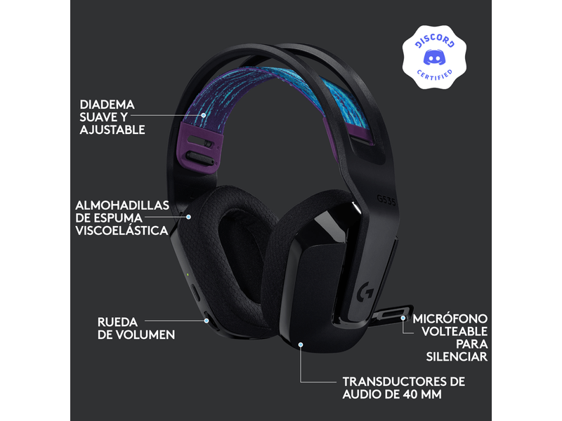 g535 diademas logitech inalambricas