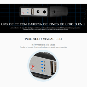 Mini Ups Portátil 14w Forza Dc-140usb Para Modem Router Wifi