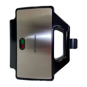 Parrilla Sandwichera Nobelsound de 1000w 2 Puestos y Bandeja de Ondas NB2002