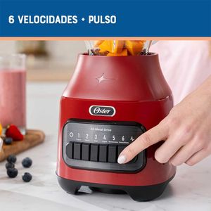 Licuadora Oster 6 Velocidades 1.5Lt Rojo