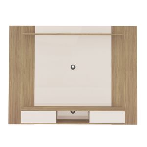 Mueble para TV 65" en MPD 176cm incluye soporte Roble con blanco