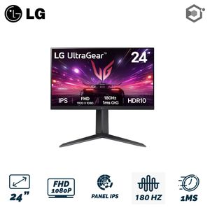 Monitor LG 24GS65F GAMER ULTRAGEAR 24 Pulgadas IPS FHD 1MS 180 Hz