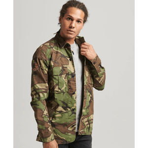 Camisa Manga Larga Para Hombre Vintage Patched Military Superdry