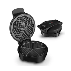 Wafflera Eléctrica Home Elements Negra