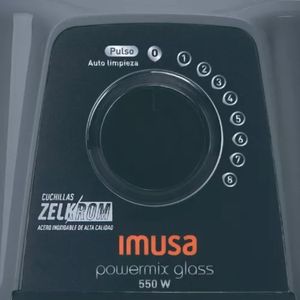 Licuadora IMUSA Powermix Glass 8 Velocidades Gris