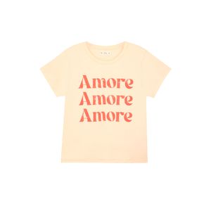 Camiseta amarilla manga corta para mujer