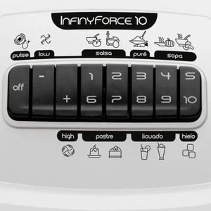 Licuadora IMUSA Infiny Force 10 Velocidades Blanca