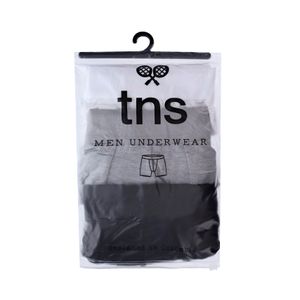 Boxer tripack blanco-gris-negro para hombre