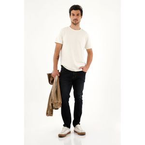 Camiseta básica manga corta crudo para hombre