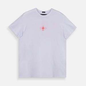 Camiseta Estampado Localizado Color Blanco Para Hombre
