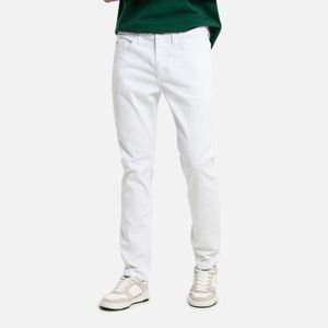 Jean Slim Color Blanco Para Hombre