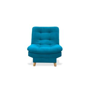 Poltrona reclinable 70x90cm tela tipo lino 3 posiciones Turquesa