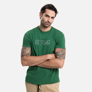 Camiseta Estampado Localizado Color Verde Adidas Para Hombre