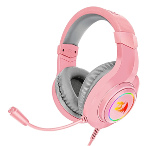 Diadema Gamer Redragon H260 Hylas Usb 35mm Con Micrófono Rosado