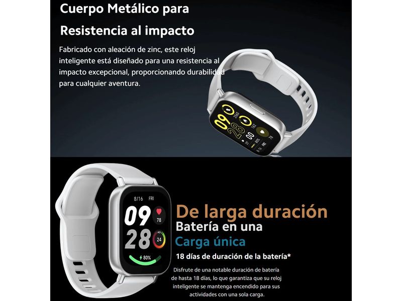 Xiaomi Redmi Watch Active, Smartwatch Con Llamadas BT, Negro
