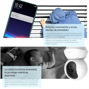 Cámara Ip Wifi Robótica 3mp Alarma Tp-link Tapo C210 + Micro 128GB