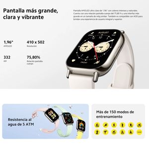 Xiaomi Redmi Watch 5 Lite, Pulsera Smart Gps Llamada Bt, Blk