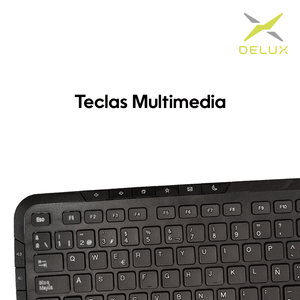 Combo Delux Teclado Slim Multimedia + Mouse + Pad Mouse XXL
