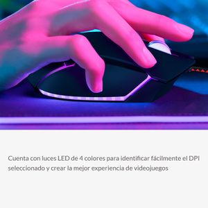 Mouse Óptico 3D, Xtech XTM-720 Combative, 8 Botones, 7200 DPI