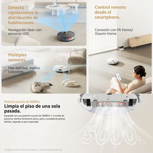 Xiaomi Robot Vacuum S20 Aspiradora Smart Trapeadora, Blk