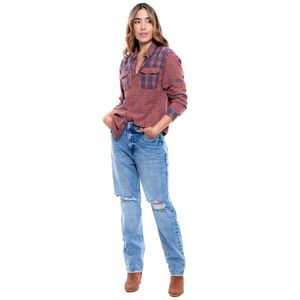 Camisa Manga Larga A Cuadros