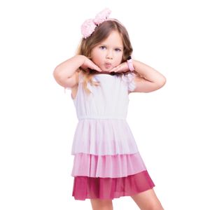 Vestido Infantil Femenino Multicolor Mp 2901