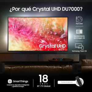 TV SAMSUNG 65" Pulgadas 165.1 cm 65DU7000 4K-UHD LED Smart TV