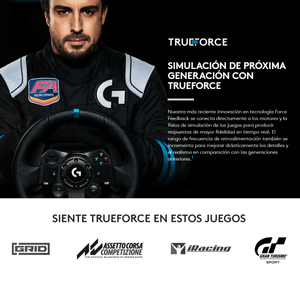 Volante Carreras Trueforce PS4 y PS5 G923 Pc Palanca Cambios Logitech